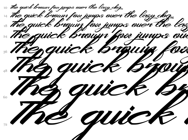 King City font waterfall